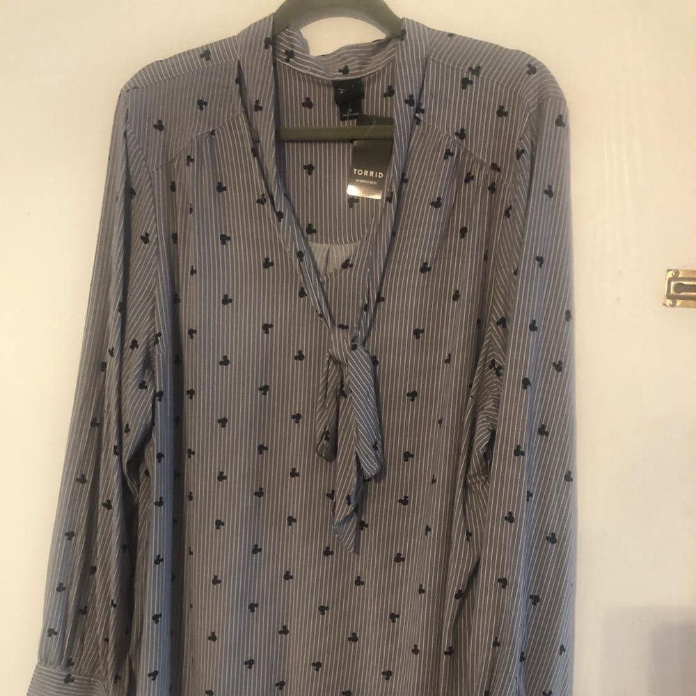 Disney blouse with tie neck